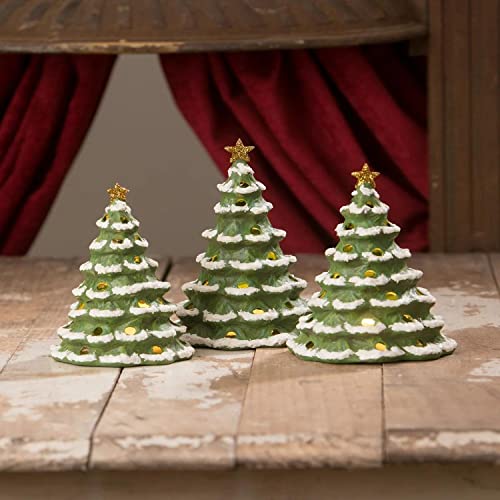 Bethany Lowe Forest Luminaries Paper Mache, Set of 3