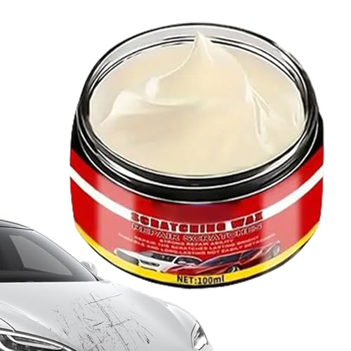 Senermter Supprime Rayures Carrosserie,100ml Éliminateur Rayures Profondes Voiture - Nettoyant Revêtement avec Éponge Restaurateur Polish pour Extérieur Intérieur Auto Caravane Nautique
