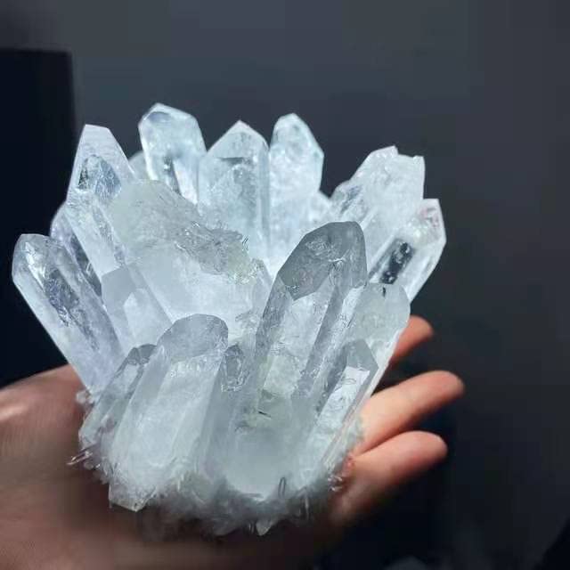 GURSAC Piedra de Cristal Natural Cristal Natural Cristales en Bruto Piedras 1pc 400g-800g Piedras Naturales Cuarzo Transparente para (Color : 1pc 610g-660g)