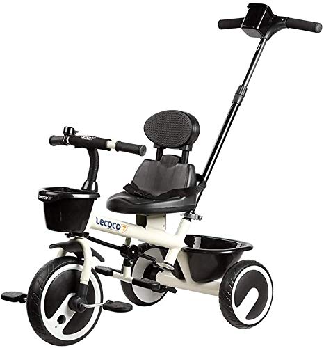 Best Review Of JINHH Stroller Tricycle, Light Kid Carriage Kids Bicycle Tricycle Enlarge The Rear Ba...