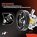 A-Premium Power Steering Pump, with Pulley, Compatible with Mitsubishi Lancer 2008-2015, Outlander 2008-2015, 2.0L 2.4L, Replace # 9900824, 4450A107