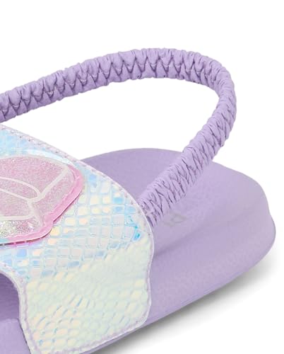 Image of The Children's Place Baby Girls' And Toddler Everyday Slide Sandals With Backstrap