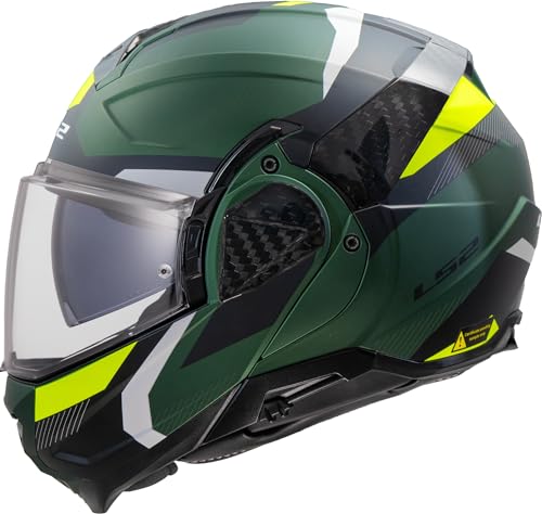 LS2, Casco Moto Modular ADVANT II TRIPLE Olive, M
