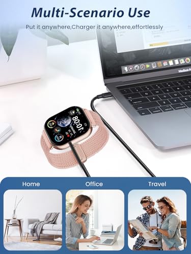 Cable de carga para Moutarlier P131 de 2.05 pulgadas negro con adaptador USB-C 7