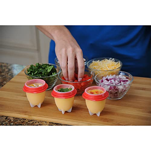 Egglettes Egg Cooker - Hard Boiled Eggs Without The Shell, 4 Egg Cups #TOP4