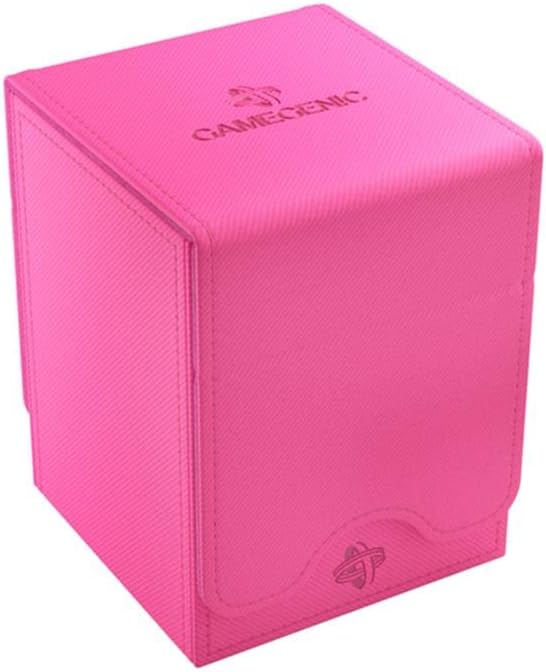 GameGenic Deck Box – Squire XL Red 100CT – Durable and Sturdy TCG, OCG, CCG Card Storage – Compatible with Pokemon, Yugioh, Commander, and MTG Magic: The Gathering Cards
