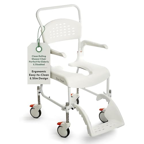 Etac Clean Rolling Shower Chair for Elderly and Disabled –