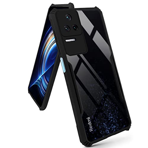 Image of Jkobi Back Cover Case for Xiaomi Redmi K50 (Crystal Glass Back | Camera Protection | Shockproof | Professional Black)