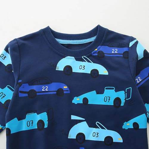 Boys Sweatshirts Casual Sweatshirts Cotton Sweatshirts Long Sleeve T-shirts Crew Neck Cartoon Tops for Boys-2814