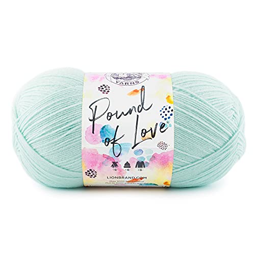 Image of Lion Brand Yarn 550-156A Pound of Love Yarn, Pastel Green