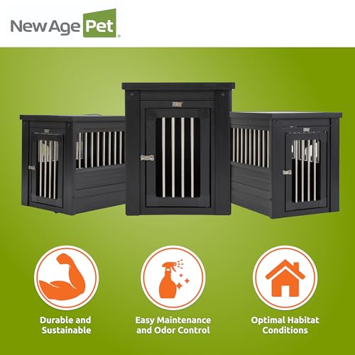 New Age Pet ecoFlex Pet Crate/End Table, Espresso, Small - Image 6