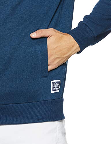 Image of Amazon Brand - Symbol Men Cotton Blend High Neck Zipper Sweatshirt (Available in Plus Sizes)
