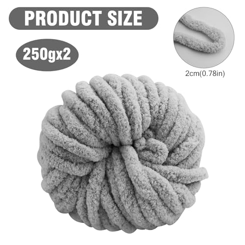 Chunky Wool Yarn 250g × 2 - Image 2