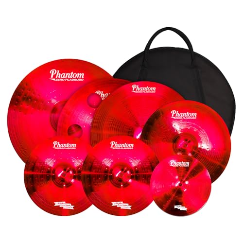 Titanium Color 7-Piece Cymbal Set for Drums