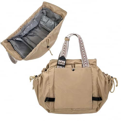 AXKYPRO Womens Everyday Tote Bag Diaper Bag Baby Bag Newborn Essentials Large Capacity Baby Christening Gift Baby Registrykhaki