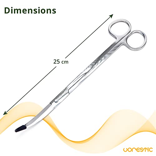 VORESTIC Aquarium Schere 25cm, Aquarium Schere Gebogen, Terrarium Schere, Schere Aquarium Lang, Aquascaping Schere, Lange Schere für Aquarium Pflanzen - Image 3