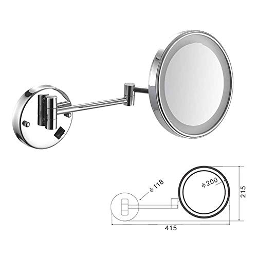 Miroir de rasage mural extensible JCAKES miroir de maquillage - 3