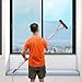 26FT Cleaning Brush for Solar Panel Window Extendable Adjustable Water Fed Pole Cleaning Kit Water Filter System for Outdoor Window Glass Solar Panel Clean Washing