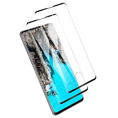 PUUDUU Cristal Templado para Samsung S10, [2 Piezas] Protector de Pantalla para Samsung S10, Vidrio Templado, [3D Cobertura Completa] [Sin Burbujas] [Anti-Scratches]