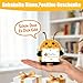 Imagen de YOKJGHDO Pequeño regalo de agradecimiento abeja de punto con tarjeta hermosa que te da patata positiva abeja alemana amuleto de la suerte regalos para mujeres