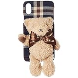 [メゾン ド フルール] iPhone(アイフォン) ケース ささえてくまさんアイフォンX/XSケース レディース ネイビー