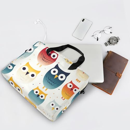 Bolso Cute Rainbow Owl para Portátil 13-15.6 Pulgadas miniatura 7