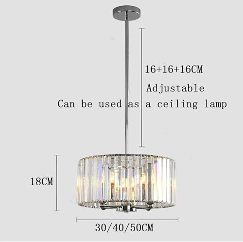 Plafonnier cristal E14 et fer forgé réglable luminaire chic
