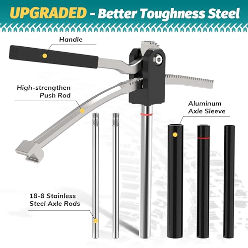 Image of SporGain Dirt Bike Tire Changing Tool Kit, Portable Tire Mounting Stand for 16 inch-21 inch Wheels, Fits 10-25mm Axles, Heavy-Duty Steel Construction, Foldable Design