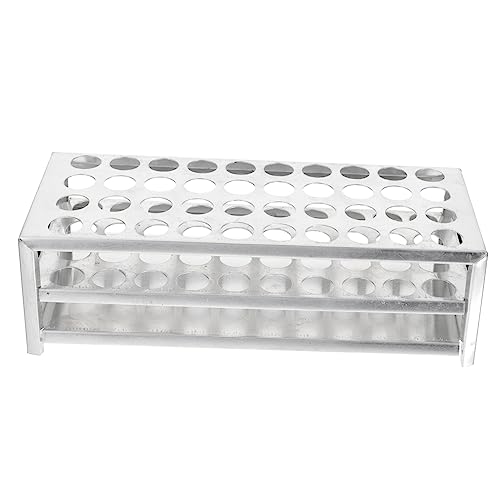 ERINGOGO 1Pc Aluminum Test Tube Rack for Laboratory Storage Stand Lightweight Space Saving Test Tube Holder for Home School Research Use