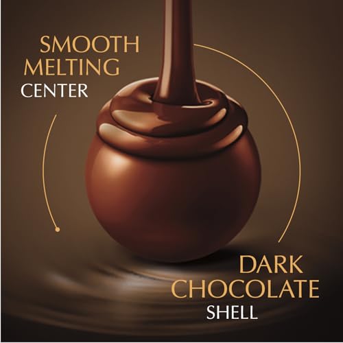 Lindt LINDOR 70% Extra Dark Chocolate Truffles, Dark Chocolate Candy with Smooth, Melting Truffle Center, Great for Gift Giving, 5.1 oz. Bag (6 Pack) - image 3