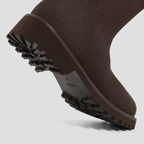 VIVAIA Filipa Women's knee-high Boots Slip on High Round-toe Booties Lady Dress Blazer Skirt Jeans Winter Fall Water Repellent Boots4