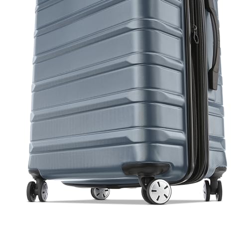 Image of Samsonite Omni 2 Hardside Expandable Luggage with Spinner Wheels, Slate Blue, 2-Piece Set (Carry-on /Medium), Omni 2 Hardside Expandable Luggage With Spinner Wheels