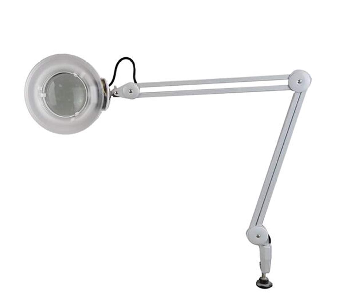 Vergrößerungsglas-Klemmleuchte 3,5 Dioptrien: Tageslichthelle Linse, Verstellbarer Schwenkarm, vielseitige Leuchte für Schreibtisch, Tisch, Arbeitsfläche, Bastelarbeiten, Schmu,