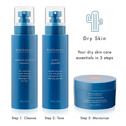 Bioelements Power Peptide - 6 Fl Oz - Age-Fighting Facial Toner For All Skin Types - Non Drying & Alcohol Free - Vegan, Gluten Free - Never Tested On Animals #TOP5