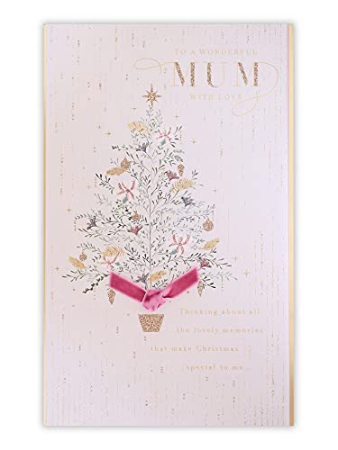 Clintons: Tree With Glitter Baubles Mum Christmas Card, Multi-Colour, 171 x 260, 1150672