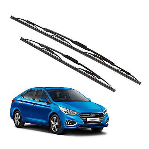 Image of Kylo Windshield Wiper for Hyundai Verna /Conventional and Traditional Metal Type Windshield Water Repellency Scratch Proof Wiper Blades Suitable for Hyundai Verna(Driver Side 22 inch, Passenger Side 16 inch)