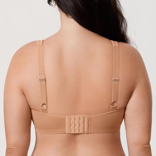 Image of DELIMIRA Women's Minimizer Plus Size Underwire Bras | Smooth, Full Coverage, Seamless, Tshirt Bra