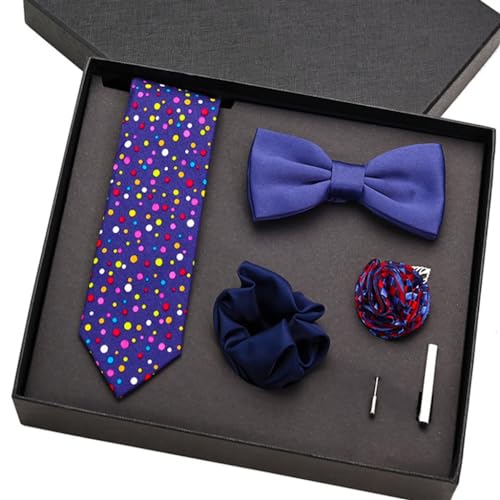 Set de 6 Corbatas Florales de Seda para Hombre
