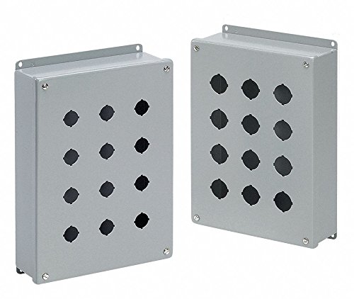 Hoffman Pushbutton Enclosure, 12 NEMA Rating, Number of Columns: 1