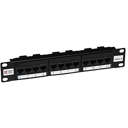 Patch Panel 10" 12WAY5E (8X4 TEL), Patch Panel, 10", 12WAY, 5E (8X4 TEL), Tipo di connettore: RJ45, Categoria LAN: Cat5e, Numero di porta: 12, Rastrelliera U Altezza: 1, Serie: -