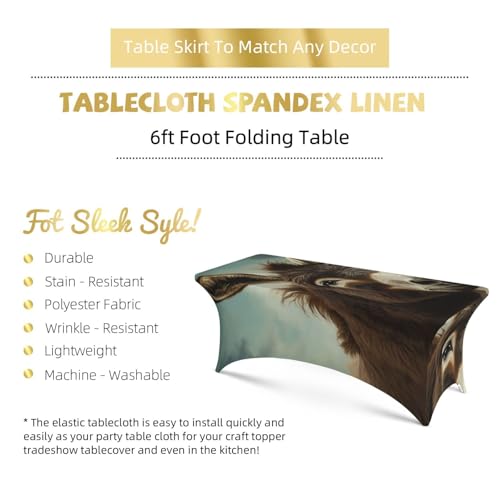 Nappe élasthanne extensible 1.8m universelle pour événement et mariage - 5