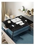 ADIE Multifunción Escritorio de Laptop portátil de Las Patas portátiles Gruesas Altas, Ranura for Tarjeta/Taza de Taza/cajón de Almacenamiento/estantería de Libros Mesa de Bandeja, Trabajo de escritu