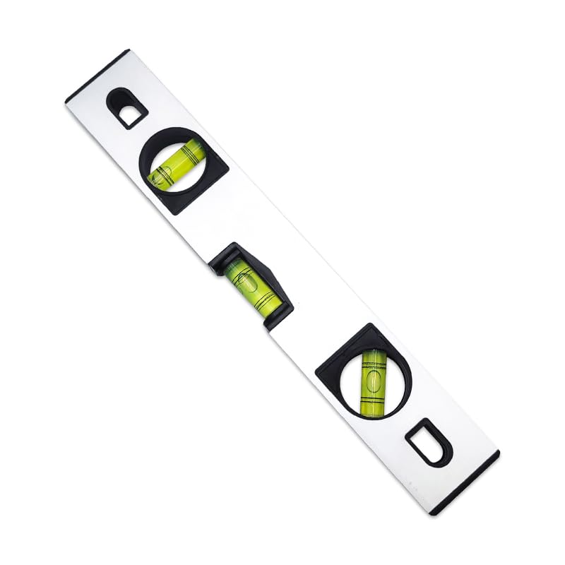Magnetic Spirit Level 300mm, Precision Aluminum Alloy Level Tool with 3 Bubble Vials, Horizontal Vertical 45° Angle Measuring Level for Construction, Carpentry, Tile, Plumbing & DIY-image-19