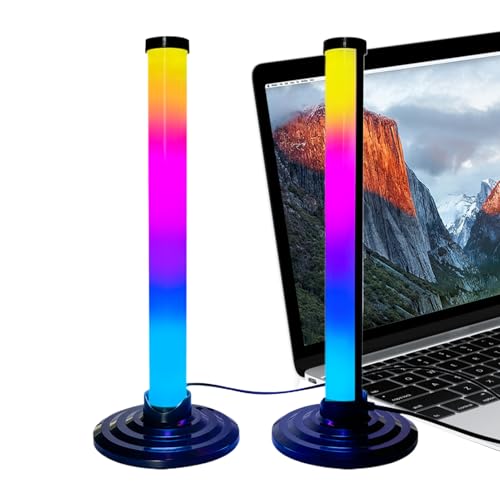 Barra LED RGB - Lámpara Ambiental Sincronizada Con Música | Control por Voz Luz Trasera Monitor | para Habitación Escritorio Dormitorio Fiesta