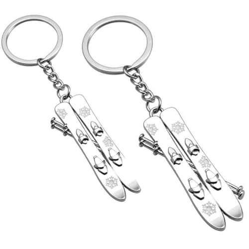 INGJIA Porte-clés sport d'hiver 2 pièces porte-clés de ski, décoration de bijoux créatif,...