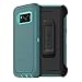 OtterBox Defender Series SCREENLESS Edition for Samsung Galaxy S8 - Frustration Free Packaging - Aqua Mint Way (Aqua Mint/Mountain Range Green)