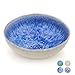 Cozymondo - Ciotola per cereali in ceramica blu scuro (17 cm/700 ml) - Made in Portogallo - Grande ciotola con bordo strutturato - Adatto al microonde - Ciotola fatta a mano della serie Primavera