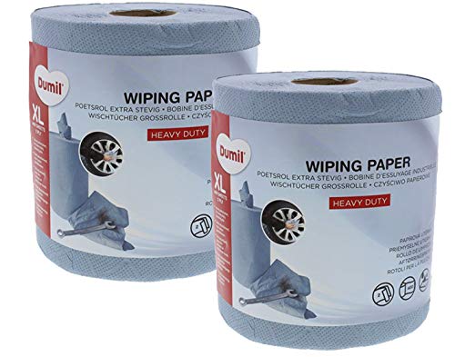 Northam 2 Rollen Putz-Reinigungspapier Blau 400 Blatt-Rolle 2 lagig Werkstattbedarf Cover