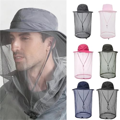 Sombrero mosquitera para la cabeza que protege tu rostro al aire libre 4