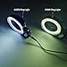 Microscopes Equipment Adjustable 6500K/5500K 144 LED Ring Light Illuminator Lamp Fo Industry Stereo Microscope Lens Camera Magnifier(6500K)